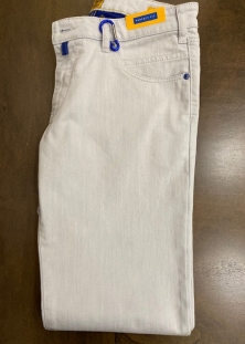 M5 BY MEYER JEANS ¨WHITE/BLUE¨, SLIM FIT STRETCH, 315$
