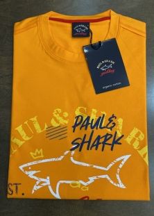PAUL&SHARK T-SHIRT ORANGE COTON ORGANIQUE, 215$
